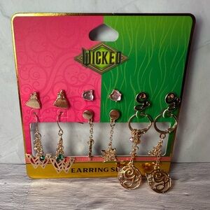 Wicked Glinda Earring set of 6 pairs NWT